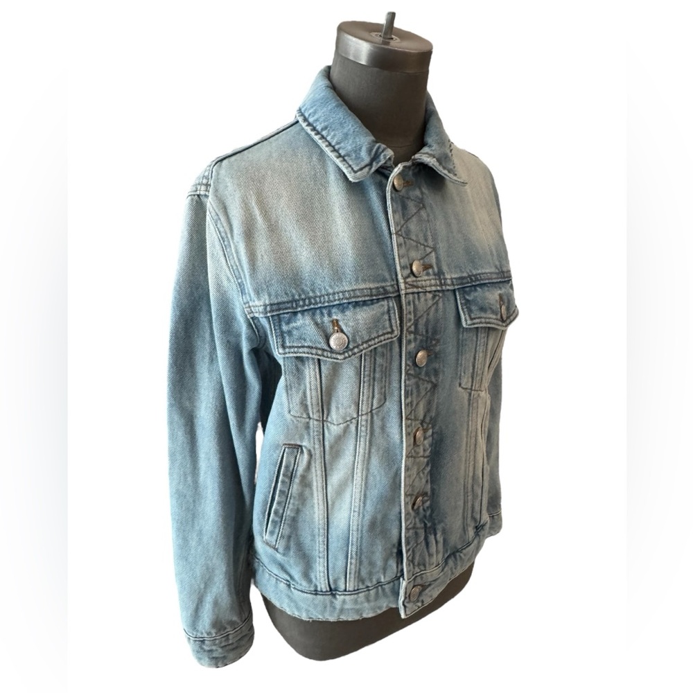 Zadig & Voltaire Kase Vignon Skull Embroidered Jean Jacket Small - Picture 4 of 15